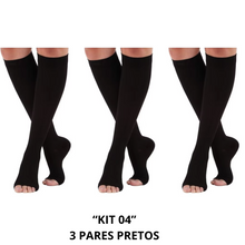 Carregar imagem no visualizador da galeria, Meias de Compressão Sem Ponteira 20-30 mmHg (Unissex)
