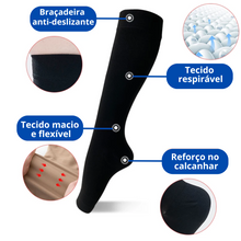 Carregar imagem no visualizador da galeria, Meias de Compressão Sem Ponteira 20-30 mmHg (Unissex)