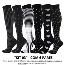 Carregar imagem no visualizador da galeria, Meias de Compressão Divertidas 20-30 mmHg (Pague 3 e Leve 6)