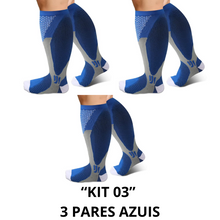 Carregar imagem no visualizador da galeria, Meias de Compressão Suprema Plus Size 20-30mmHg - Kit 3 pares