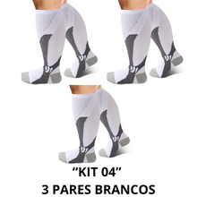 Carregar imagem no visualizador da galeria, Meias de Compressão Suprema Plus Size 20-30mmHg - Kit 3 pares
