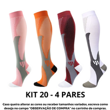 Carregar imagem no visualizador da galeria, Meias de Compressão Suprema (20-30 mmHg) - Kit 4 pares