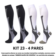 Carregar imagem no visualizador da galeria, Meias de Compressão Suprema (20-30 mmHg) - Kit 4 pares
