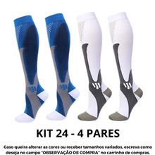 Carregar imagem no visualizador da galeria, Meias de Compressão Suprema (20-30 mmHg) - Kit 4 pares
