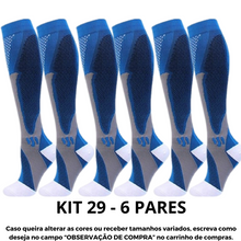 Carregar imagem no visualizador da galeria, Meias de Compressão Suprema (20-30 mmHg) - Kit 6 pares