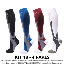 Carregar imagem no visualizador da galeria, Meias de Compressão Suprema (20-30 mmHg) - Kit 4 pares