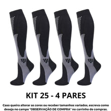 Carregar imagem no visualizador da galeria, Meias de Compressão Suprema (20-30 mmHg) - Kit 4 pares